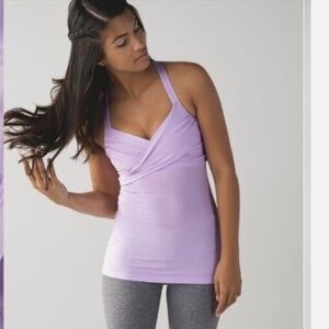 Lululemon wrap it up lavender tank